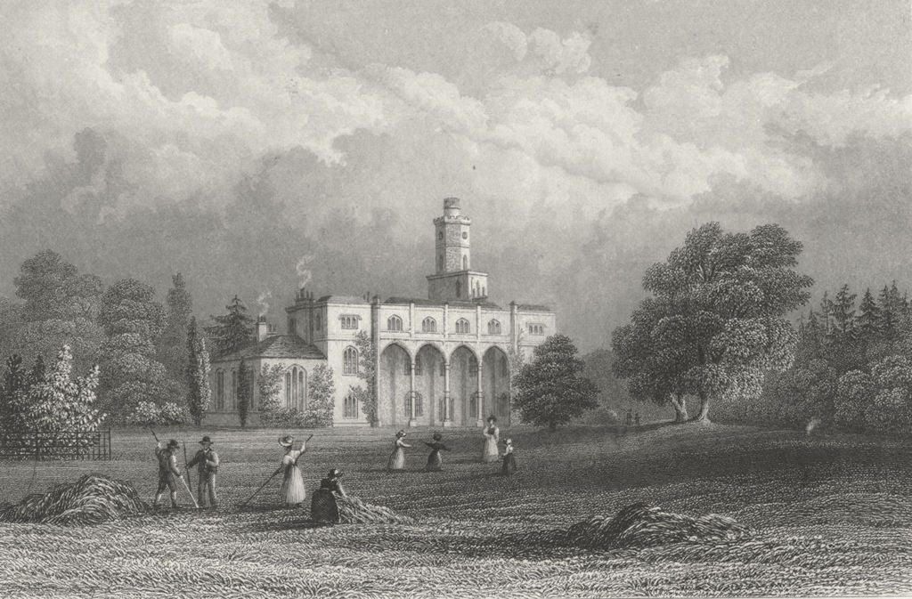 ISLE OF WIGHT. Fernhill Samuel Sanders-Bartlett c1840 old antique print